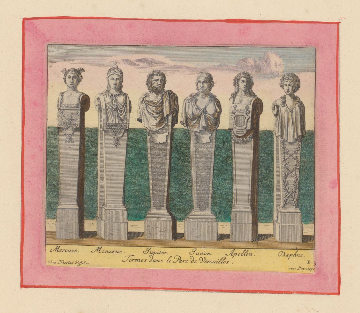 Hermes von Merkur, Minerva, Jupiter, Juno, Apollo und Daphne - Willem Swidde