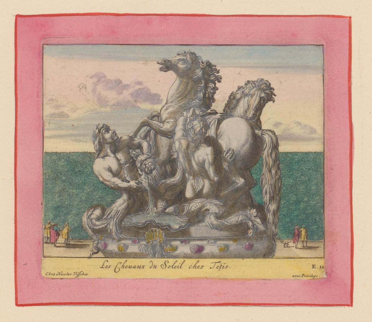 Statue der Sonnenpferde, betreut von zwei Tritonen - Willem Swidde