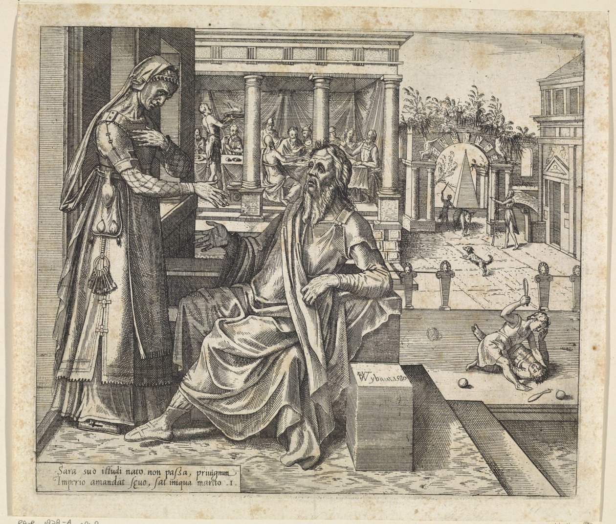 Sara demande à Abraham de renvoyer Agar et Ismaël - Willem Thibaut