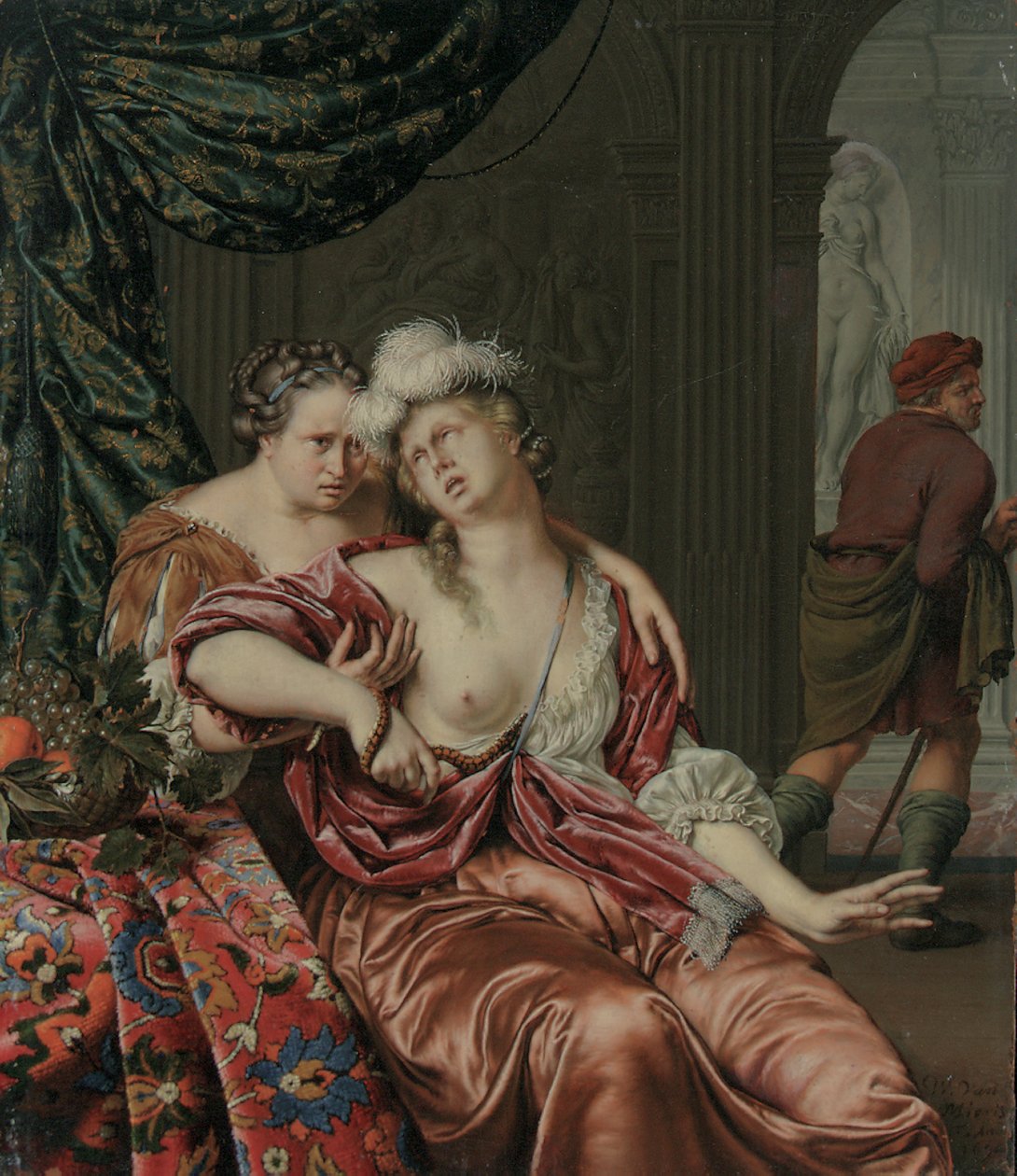 La mort de Cléopâtre, 1694 - Willem Van Mieris