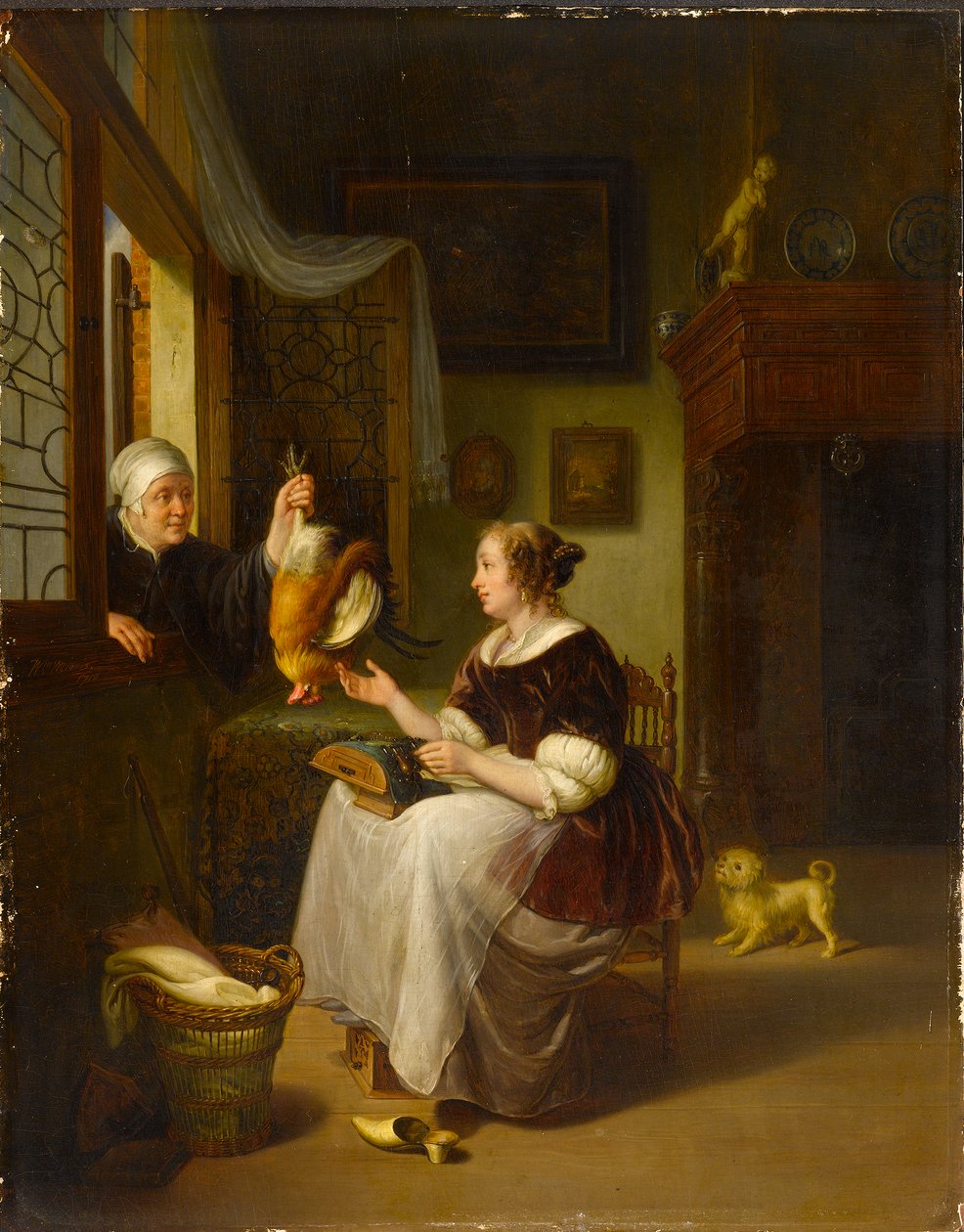 Le vendeur de volaille - Willem Van Mieris