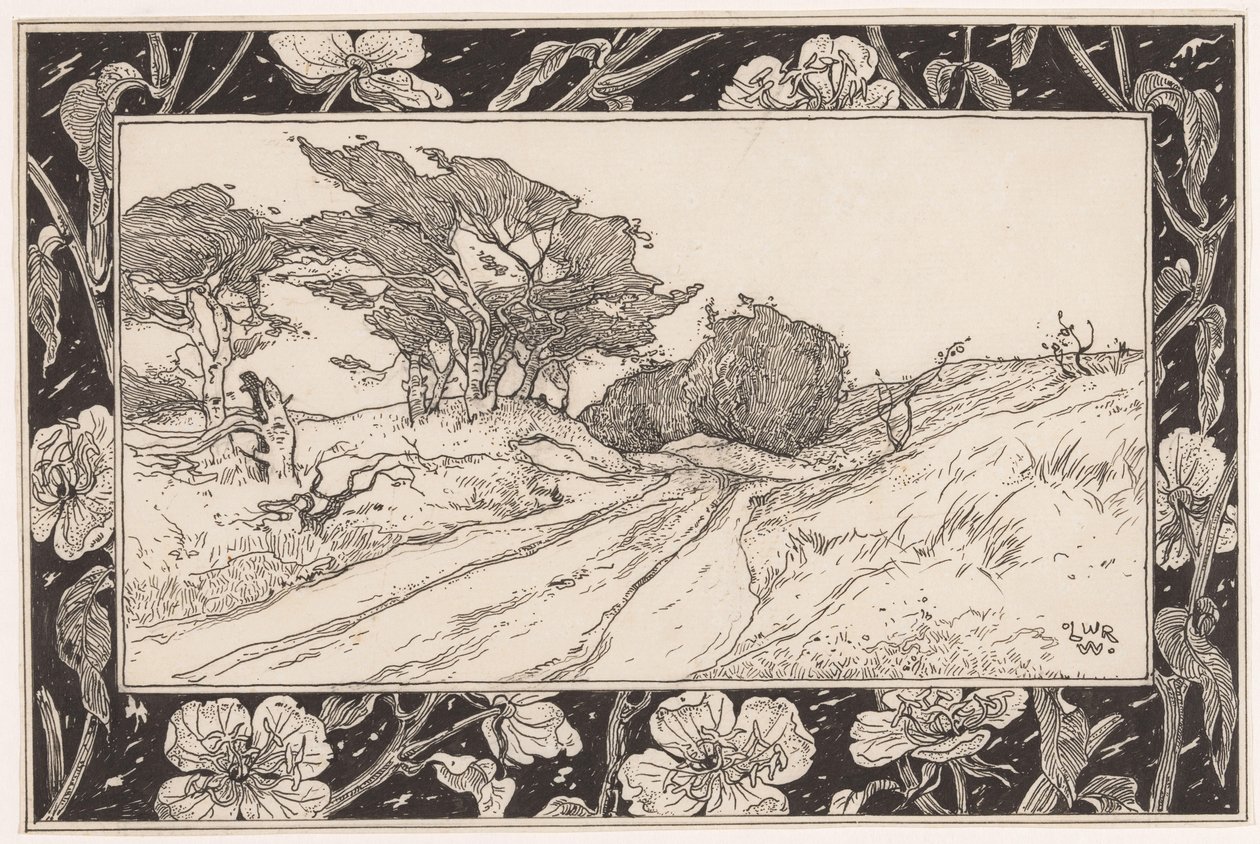 Paysage de dunes avec oyat - Ludwig Willem Reymert Wenckebach