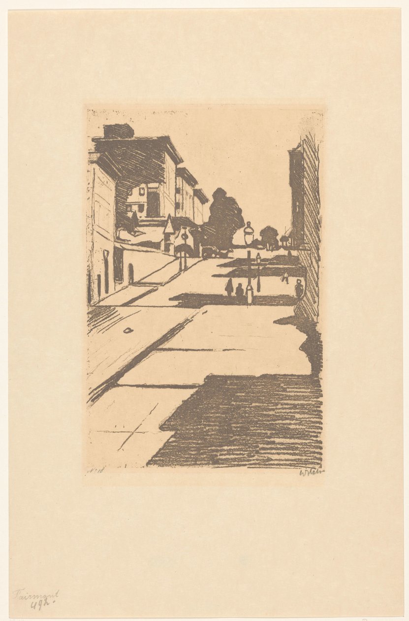 Vue de Maison Street et de l