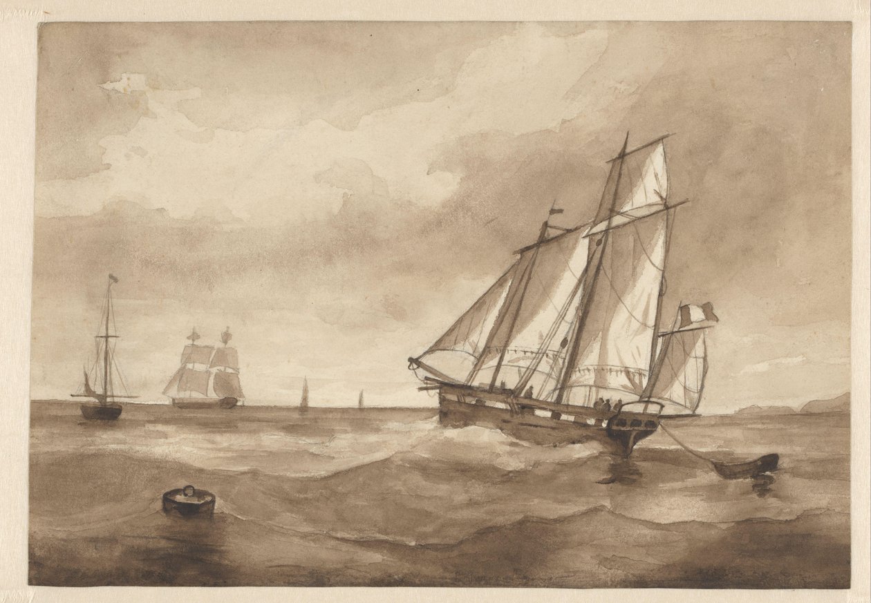 Navires en mer - Willem Witsen