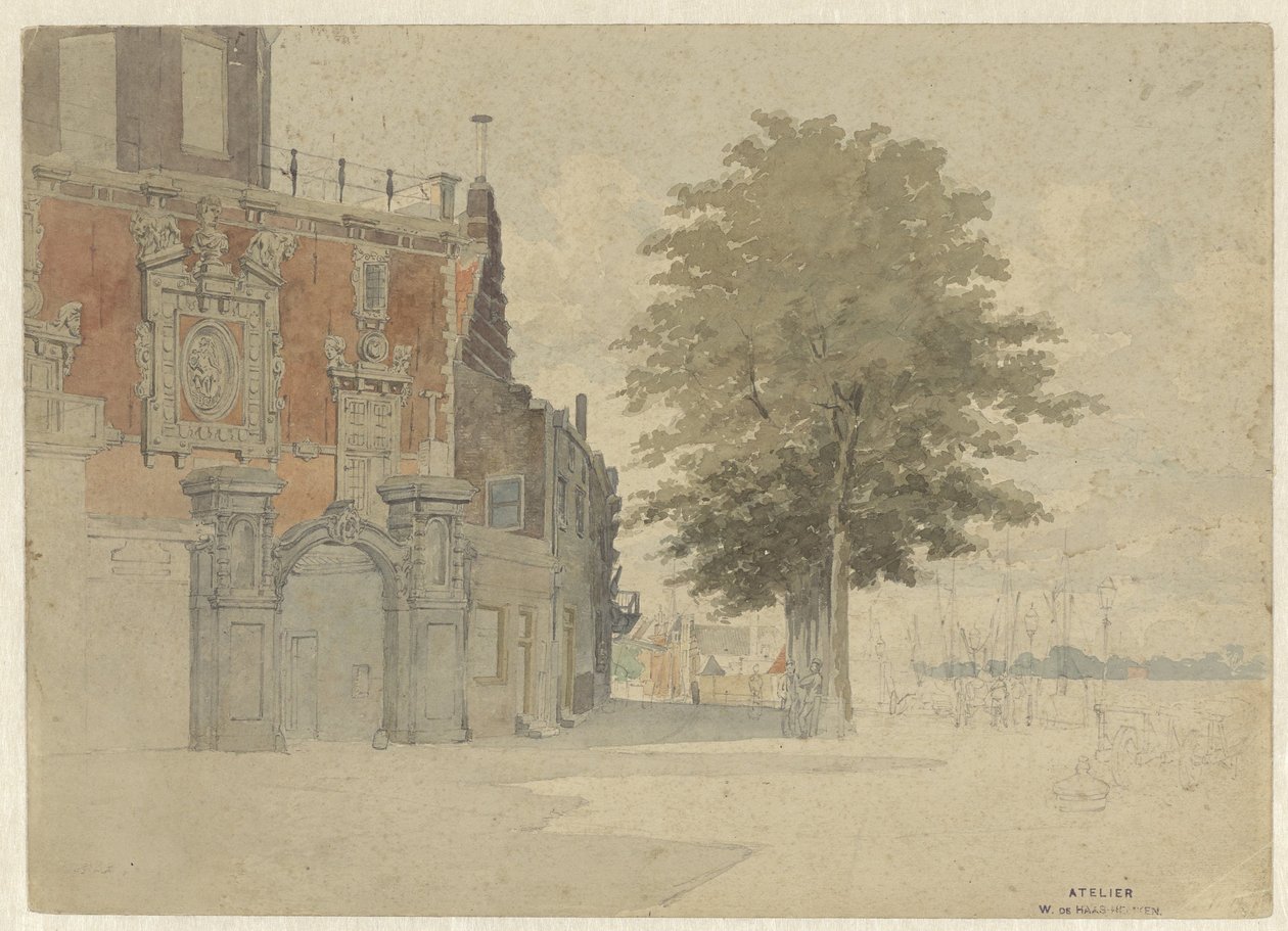 La porte Groothoofd à Dordrecht - Willem de Haas Hemken