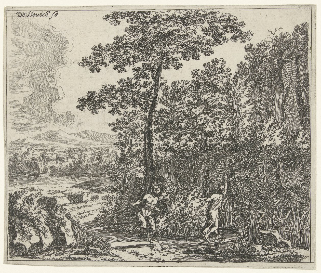 Paysage avec Pan et Syrinx - Willem de Heusch