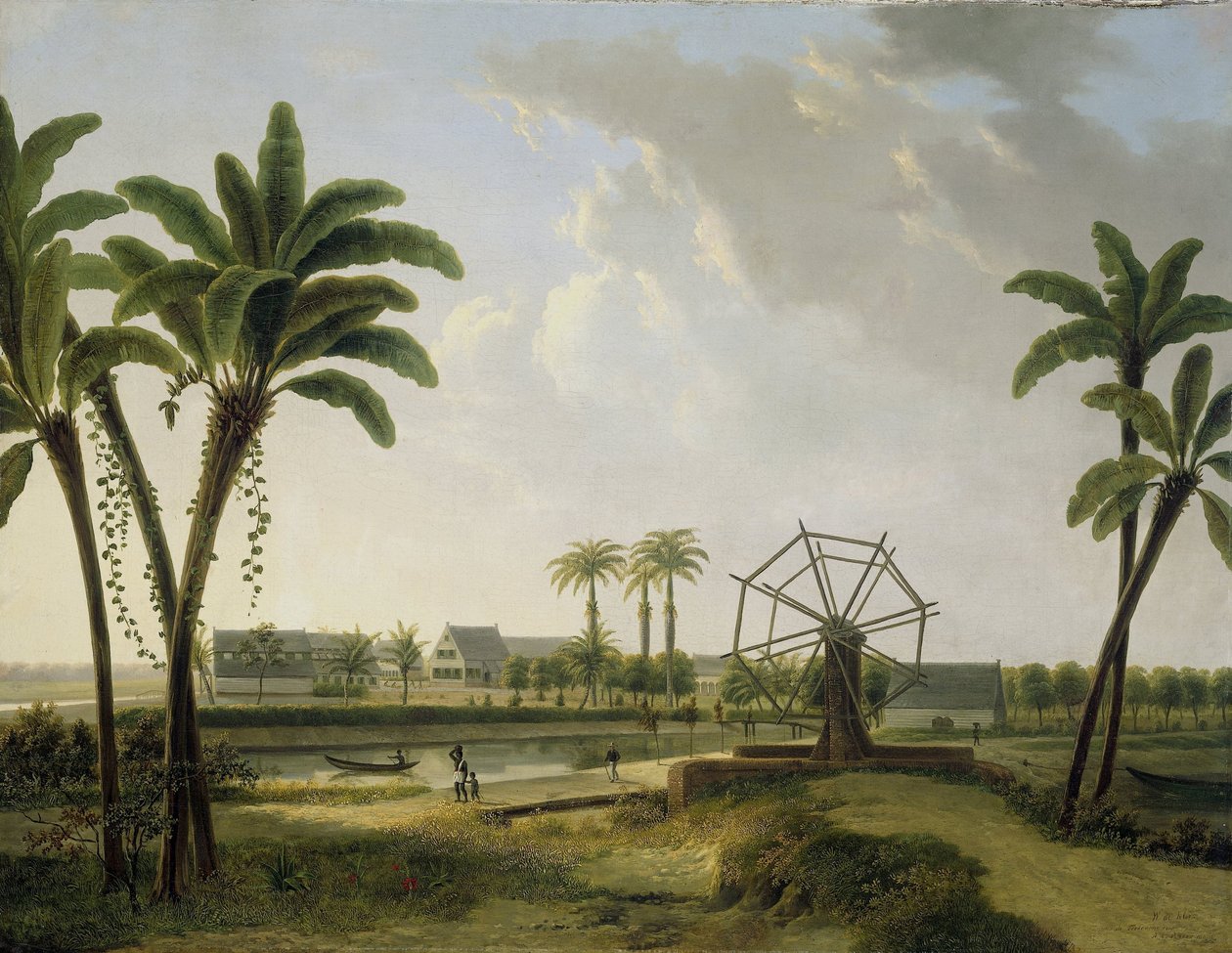 Vue de la plantation de café Marienbosch au Surinam - Willem de Klerk