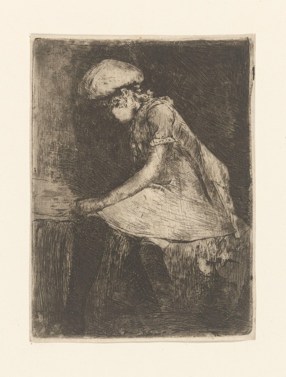Fille lisant (de profil) - Willem de Zwart (signed by artist)