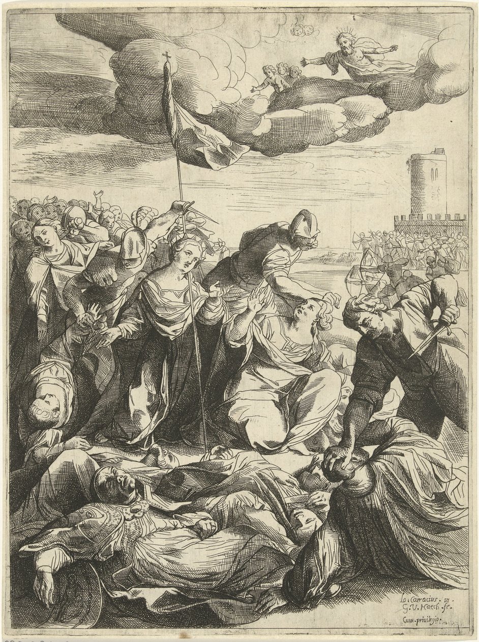 Sainte Ursule assiégée par les Huns - Willem van Haecht (II)