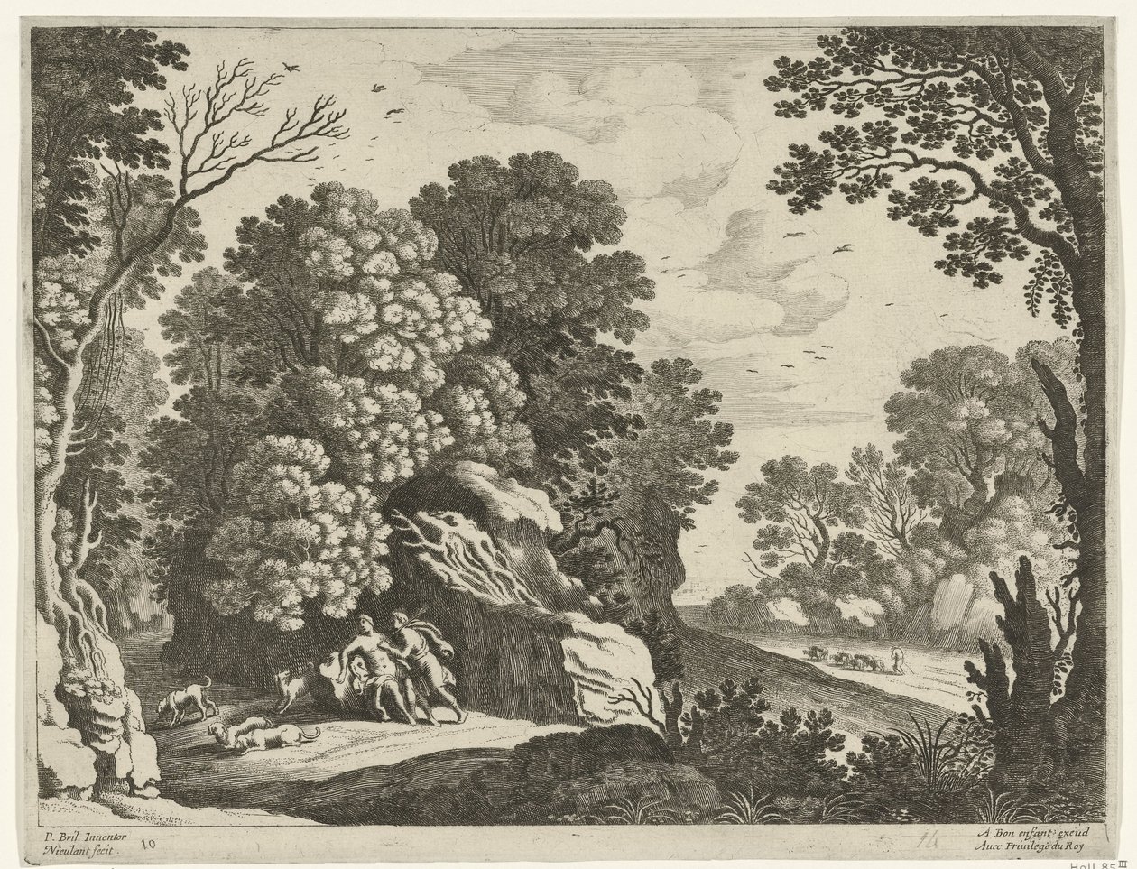 Céphale et Procris (Paysages italiens) - Willem van Nieulandt (II)