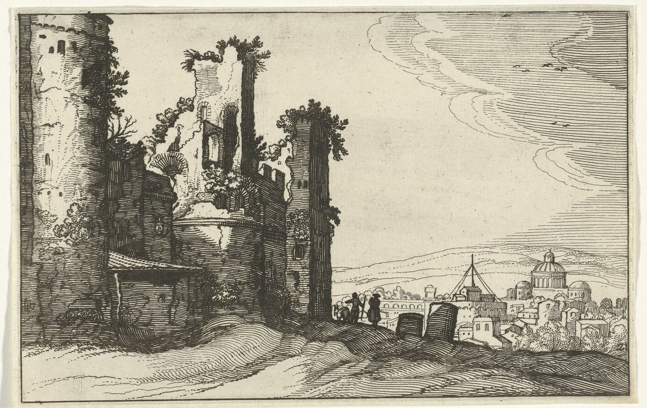 Vue de Rome depuis le Monte Pincio - Willem van Nieulandt (II)