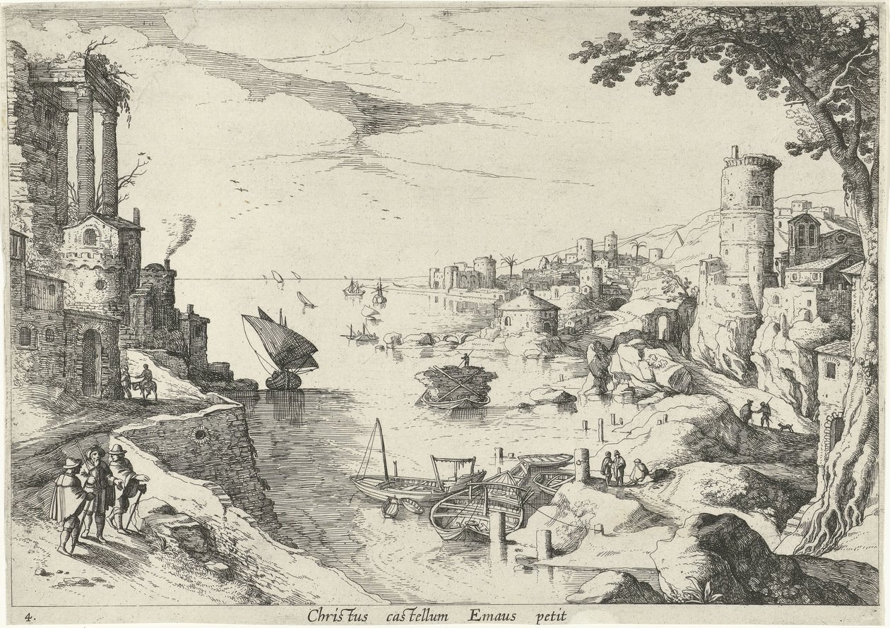 Paysage avec les pèlerins d