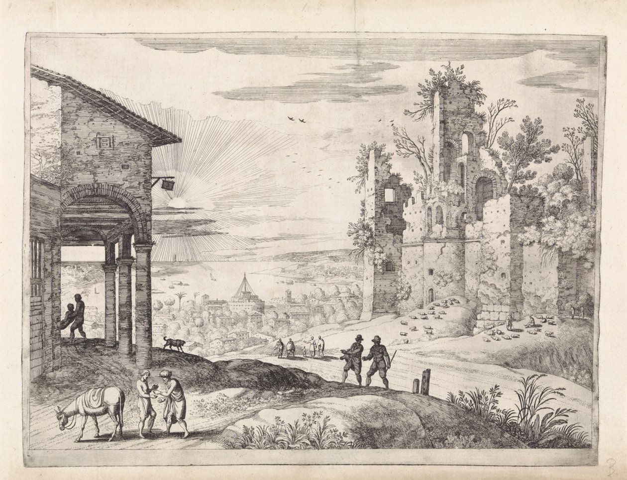 Paysage avec le Bon Samaritain à l
