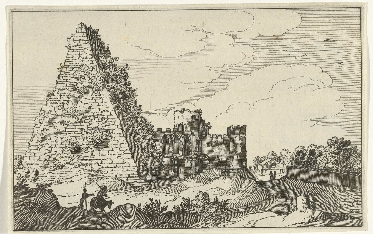 Pyramide de Caius Cestius - Willem van Nieulandt (II)