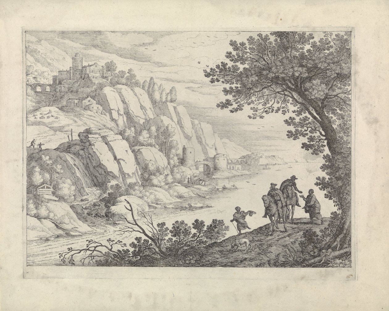 Cavaliers et mendiants dans un paysage - Willem van Nieulandt (II)