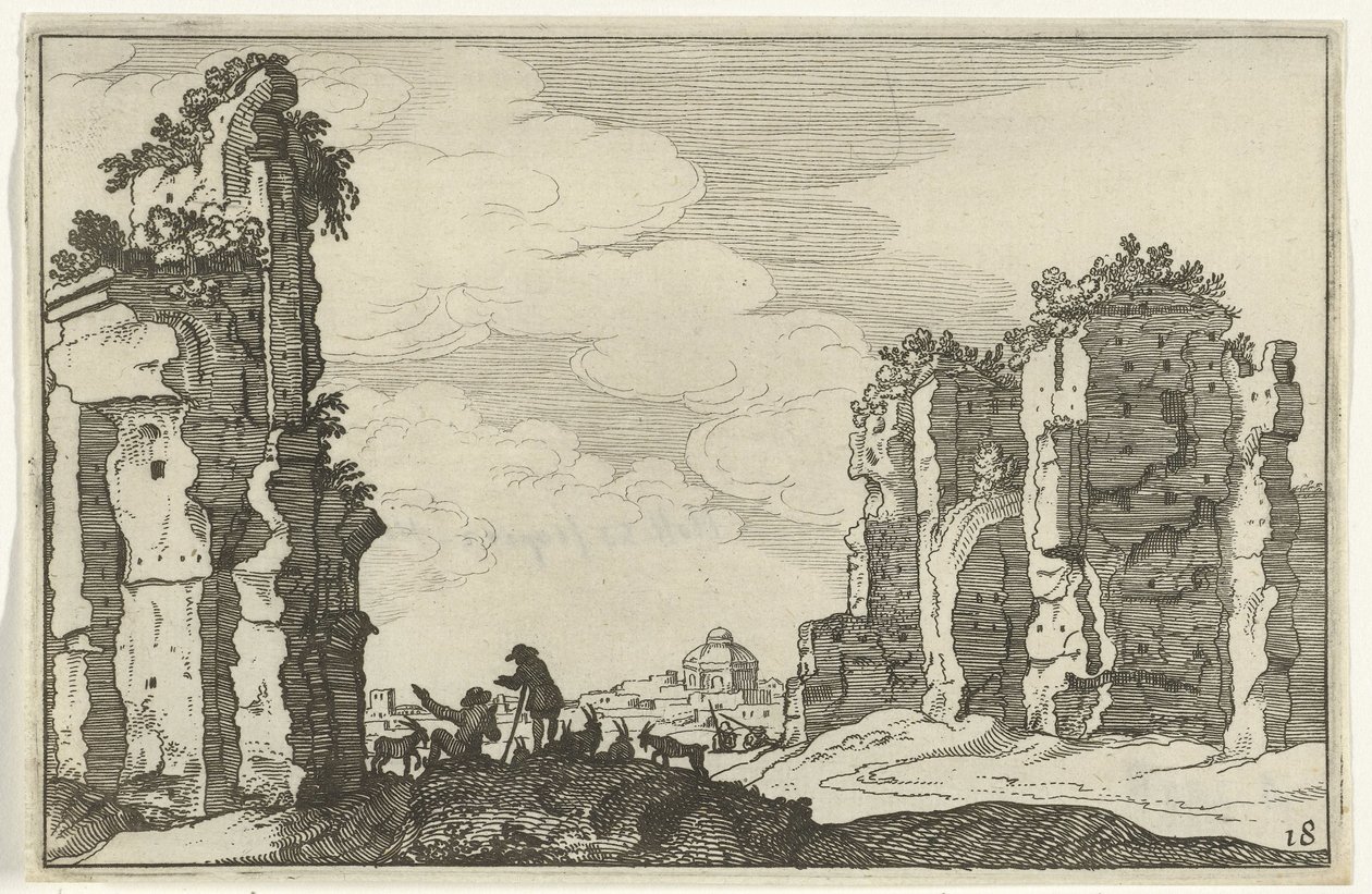 Ruines des thermes de Caracalla - Willem van Nieulandt (II)