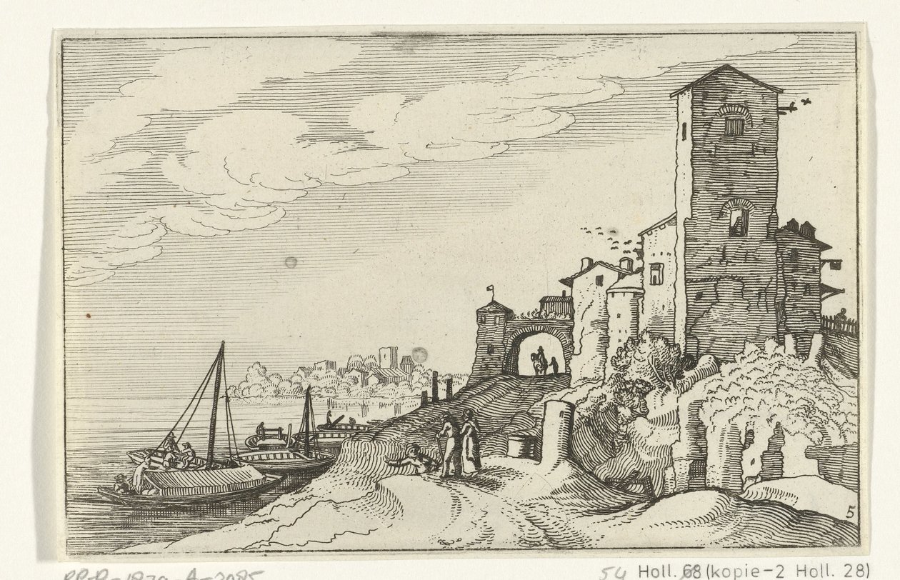 Tour et porte sur la côte - Willem van Nieulandt (II)