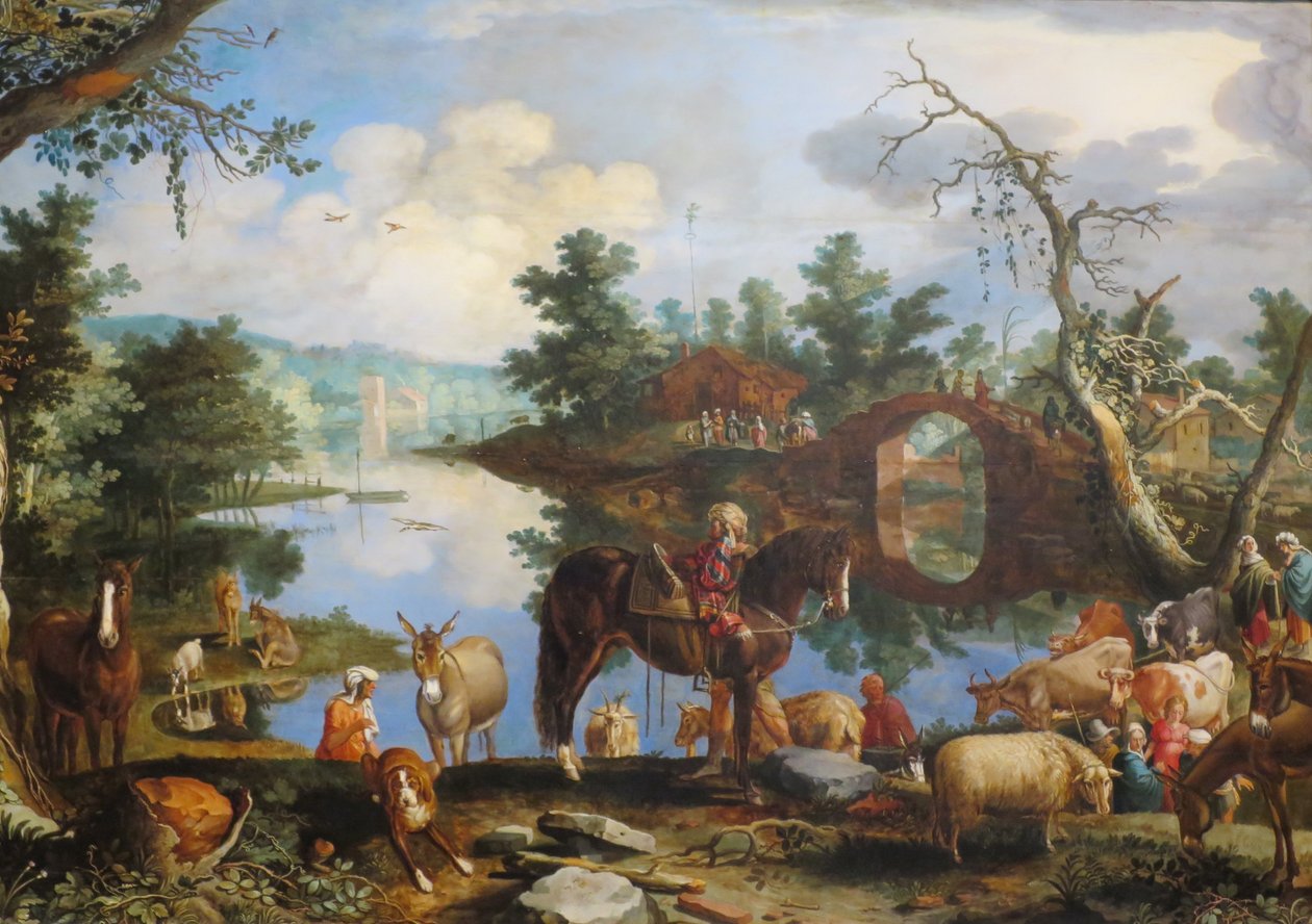 Jacob retournant à Canaan" Willem van Nieulandt le Jeune, 1611, Musée Pouchkine - Willem van Nieulandt II