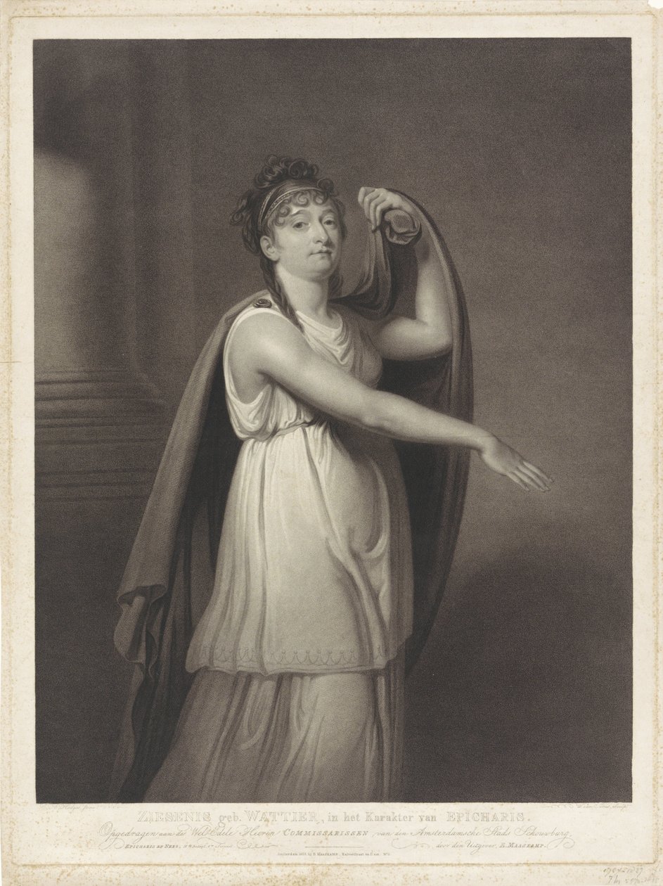 Portrait de Johanna Cornelia Ziesenis-Wattier - Willem van Senus