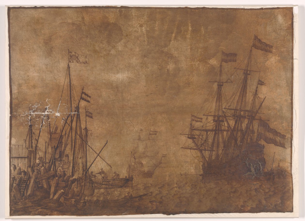 Navires près d