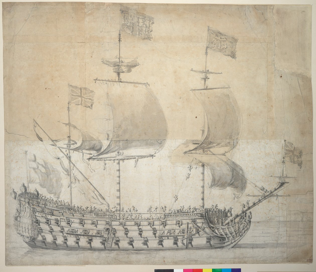HMS Britannia - Willem van de the Elder Velde