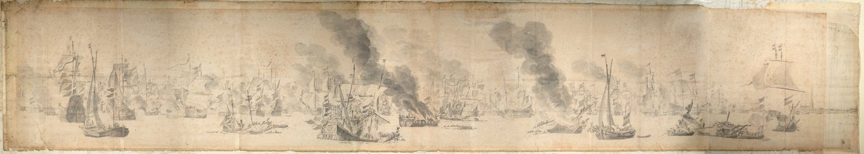 La bataille du Sund, 29 octobre 1658, c.1658 - Willem van de the Elder Velde