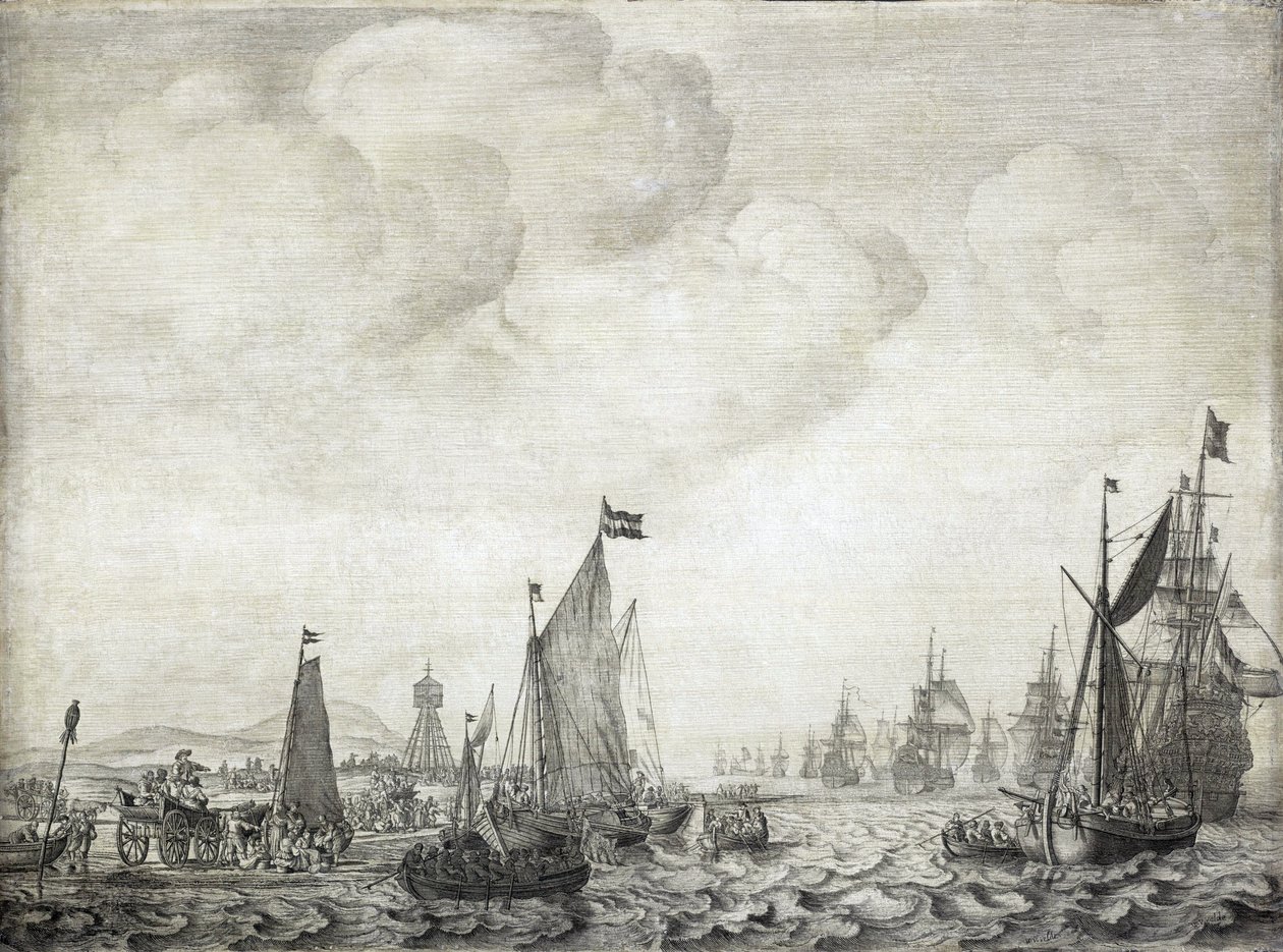 Navires marchands vers l
