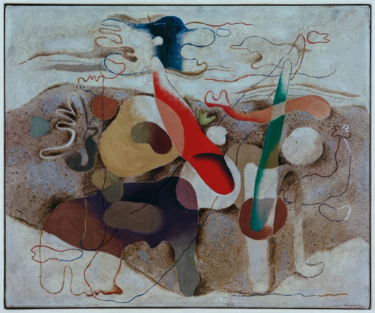 Eidos avec paysage - Willi Baumeister