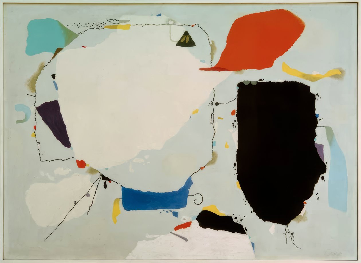 Monturi en rouge et bleu - Willi Baumeister