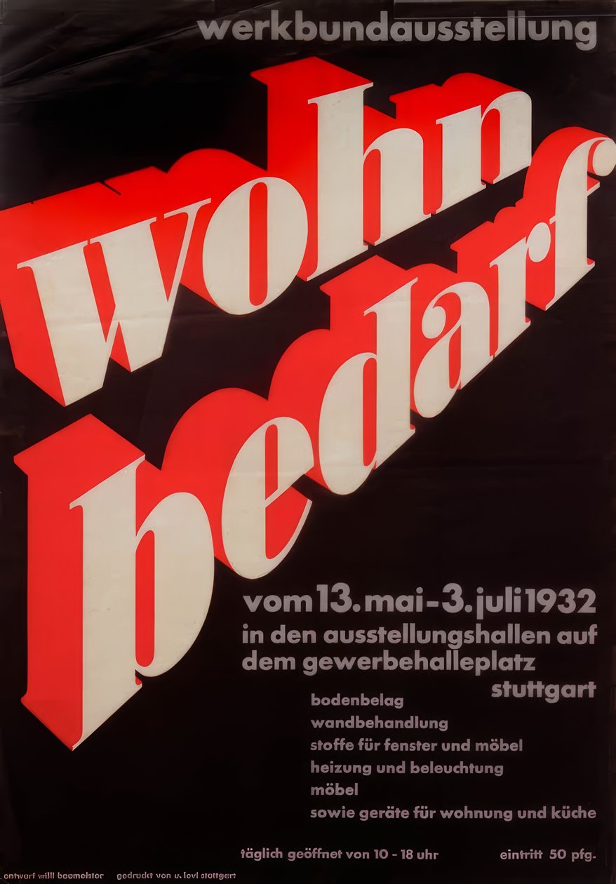 Exposition du Werkbund « Besoins en matière d