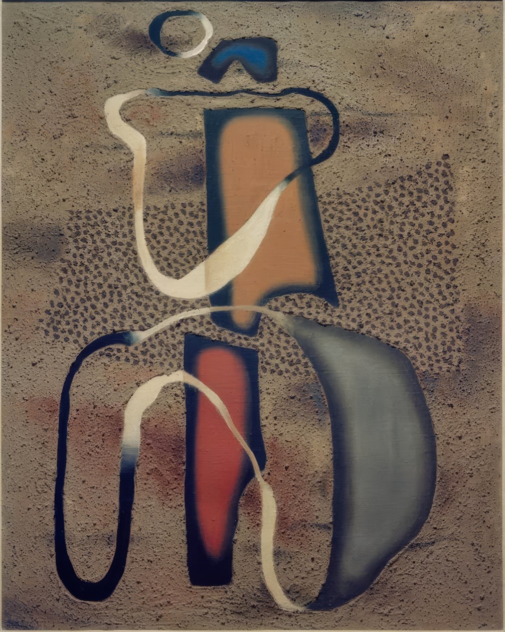 Deux personnages sur le sable - Willi Baumeister