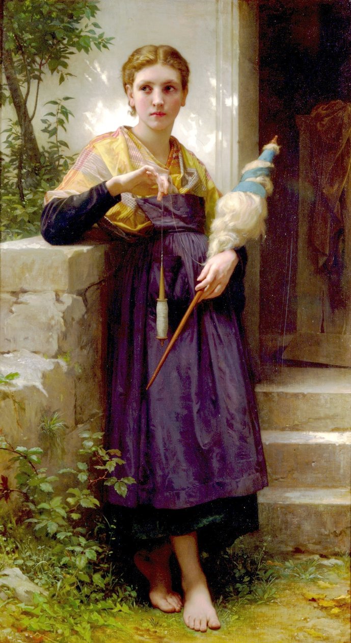 La Fileuse - William-Adolphe Bouguereau
