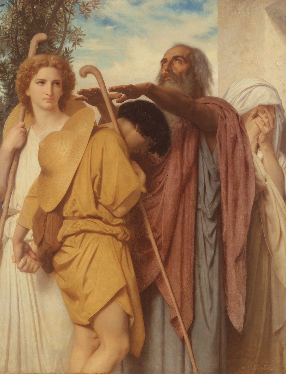 Tobias reçoit la bénédiction de son père, 1860 - William Adolphe Bouguereau