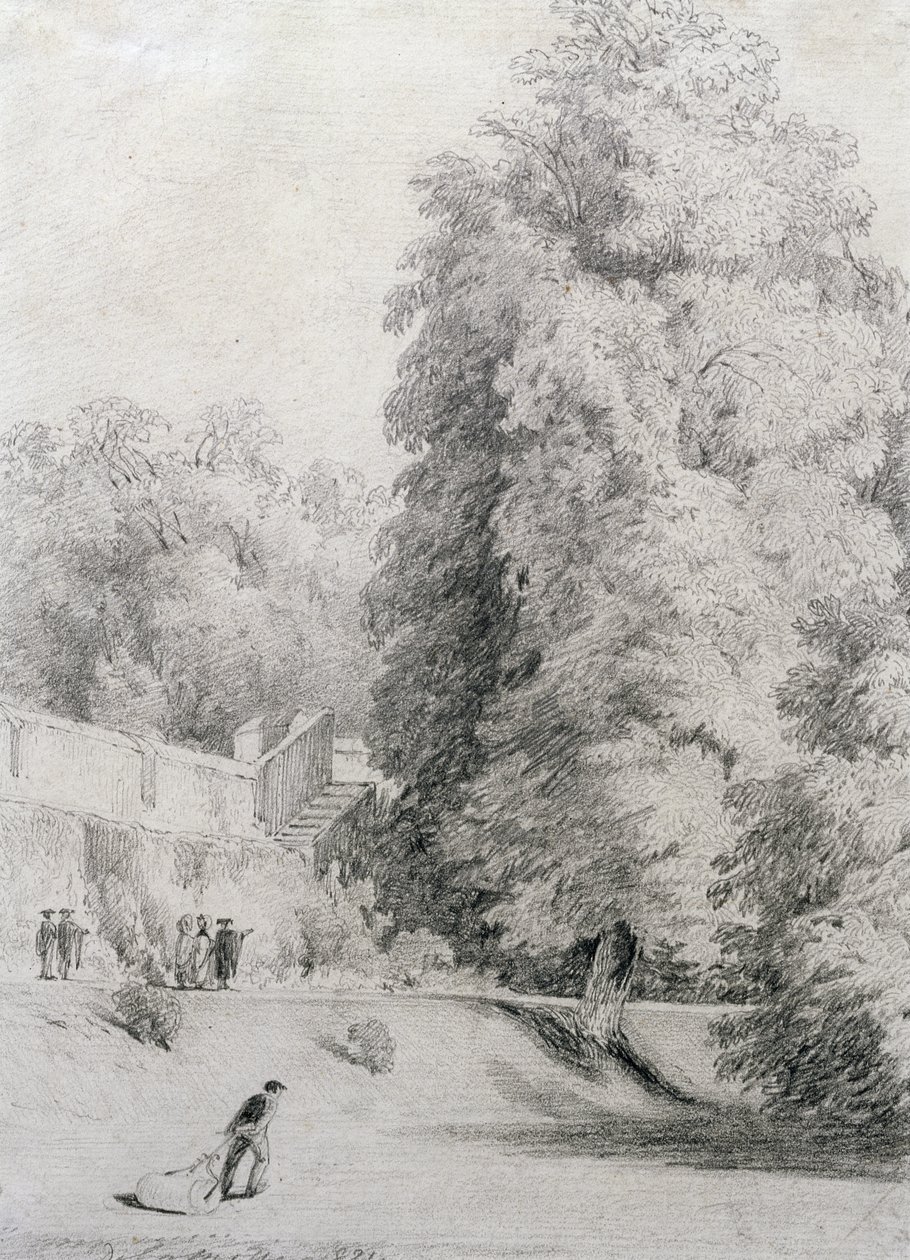 Jardin du New College, 1821 - William Alfred Delamotte