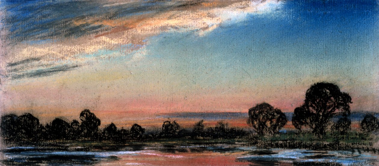 Crépuscule une heure après l