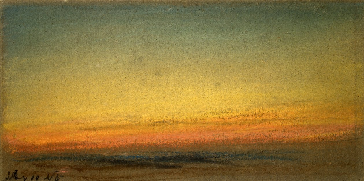 Coucher de soleil, 10 mai 1884 - William Ascroft