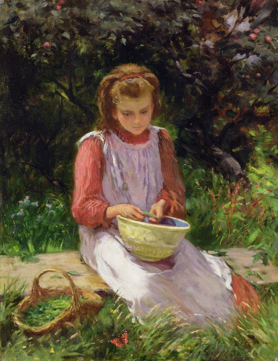 Écosser des pois - William Banks Fortescue