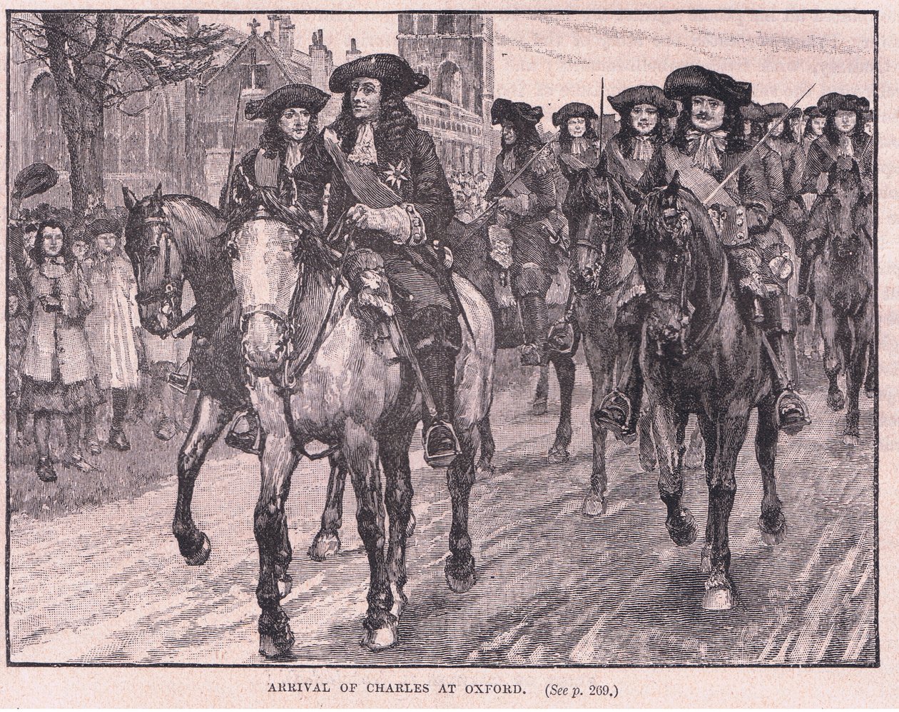 Arrivée de Charles à Oxford en 1681 - William Barnes Wollen