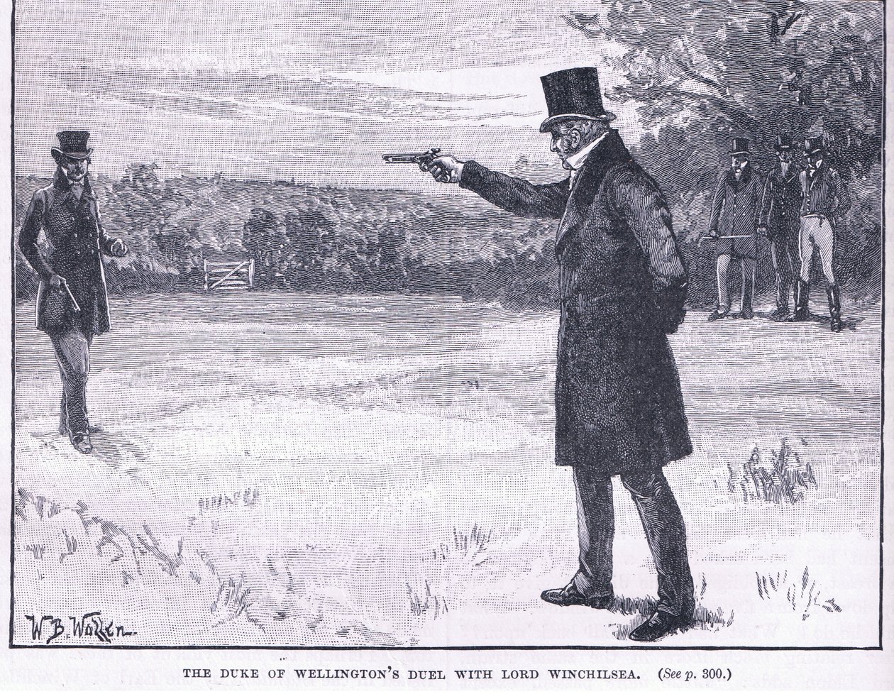 Le duel du duc de Wellington avec Lord Winchilsea, 1829 - William Barnes Wollen