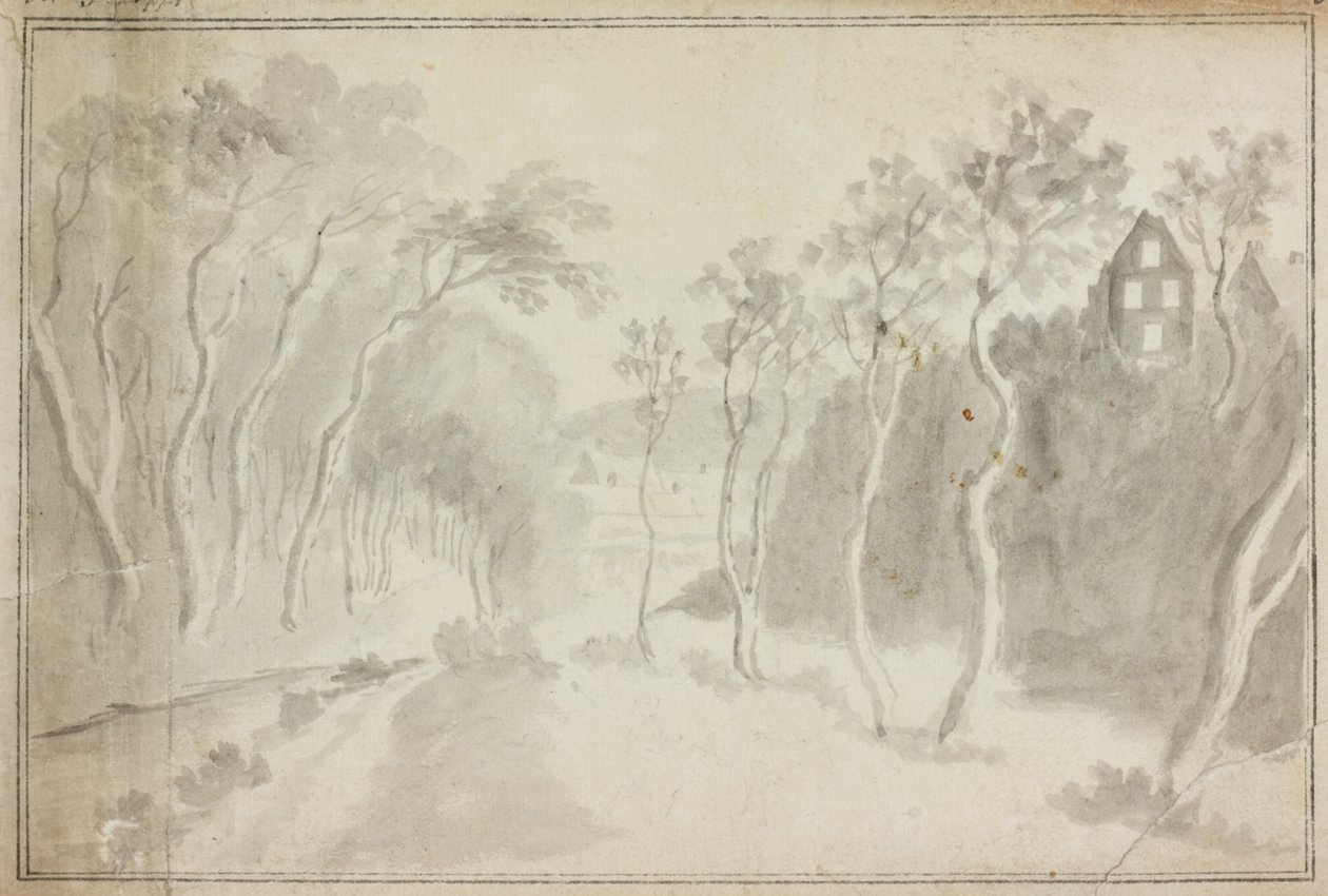Route de Campagne avec Village - William Beilby