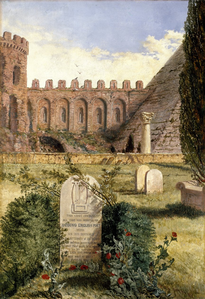Tombe de Keats dans l