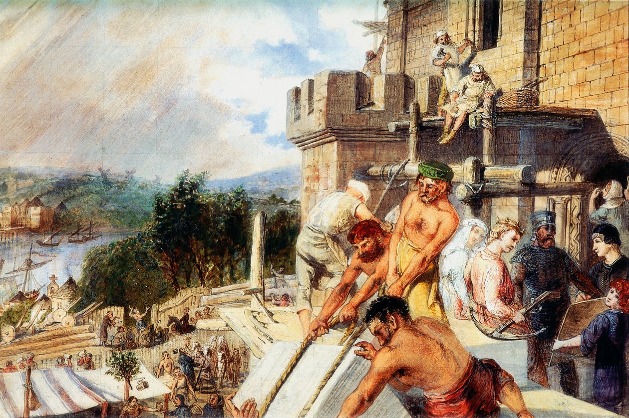 La Construction du Nouveau Château - William Bell Scott