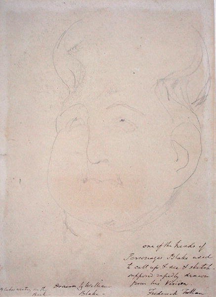 Une tête visionnaire, 1819-20 - William Blake