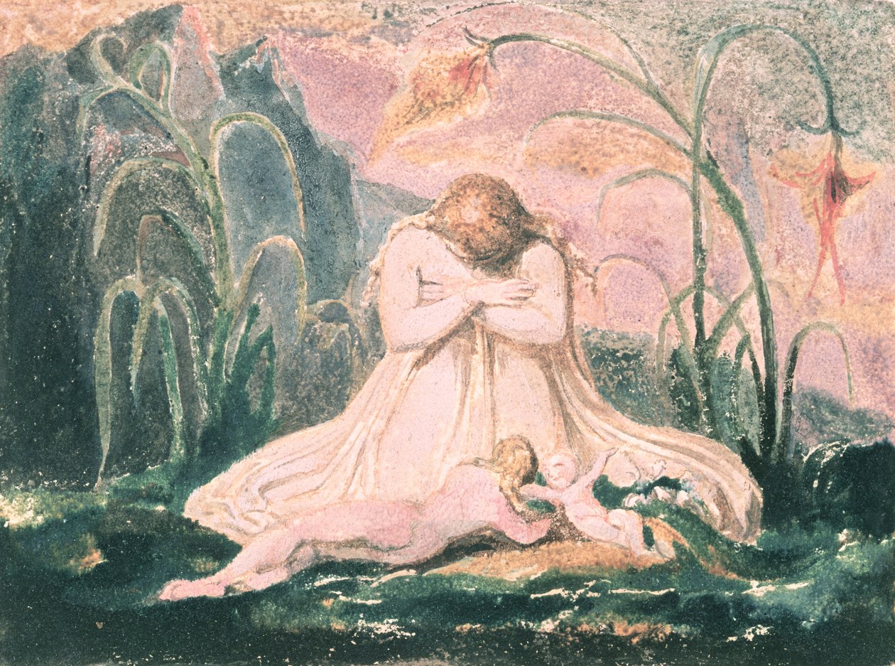 Livre de Thel; Thel penchée sur la 