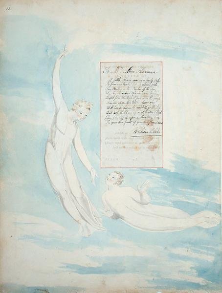 Élégie écrite dans un cimetière de campagne, de The Poems of Thomas Gray, publié 1797-98 - William Blake