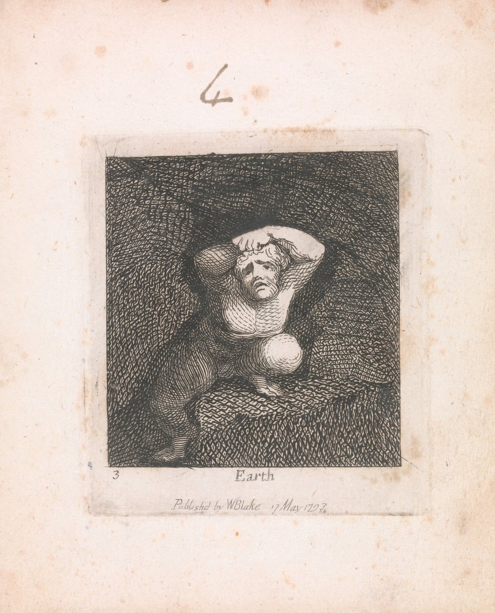 Pour les enfants. Les Portes du Paradis, Planche 5, Terre - William Blake