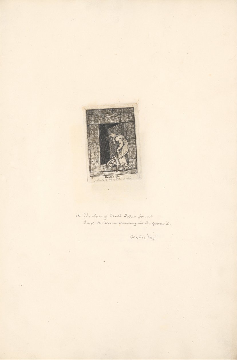 Pour les sexes - Les Portes du Paradis, Planche 17, La porte de la mort - William Blake