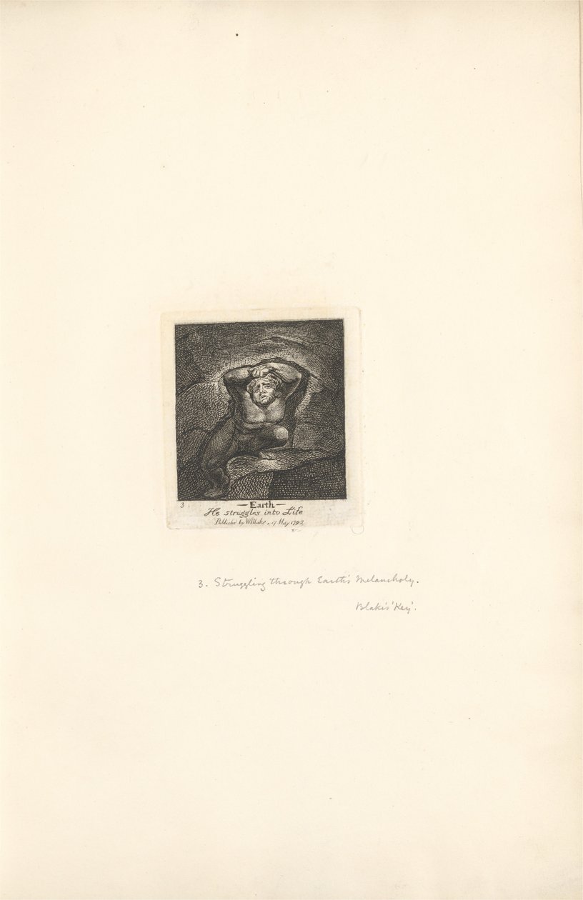 Pour les sexes - Les Portes du Paradis, Planche 5, Terre - William Blake
