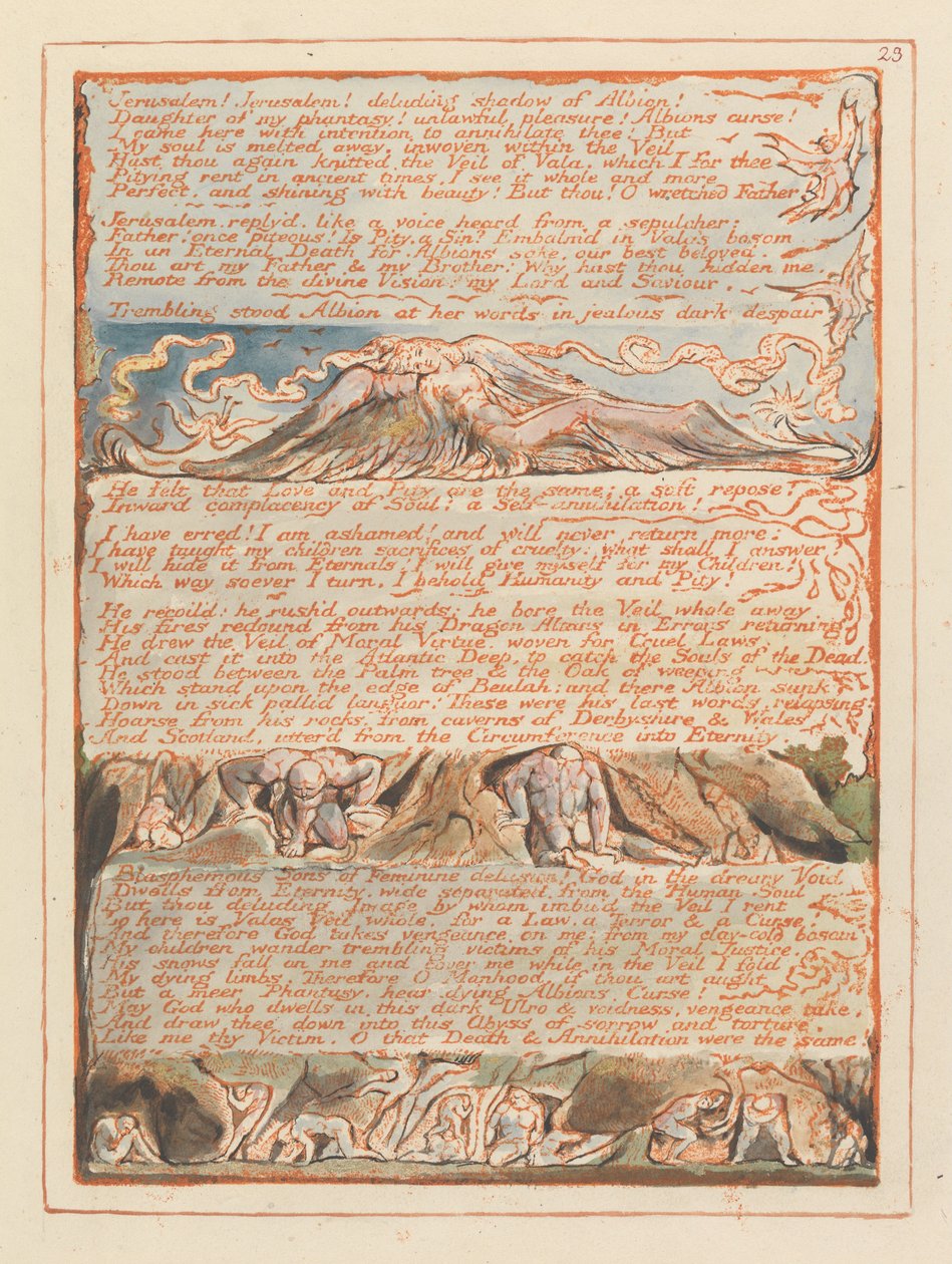 Jérusalem, Planche 23 - William Blake