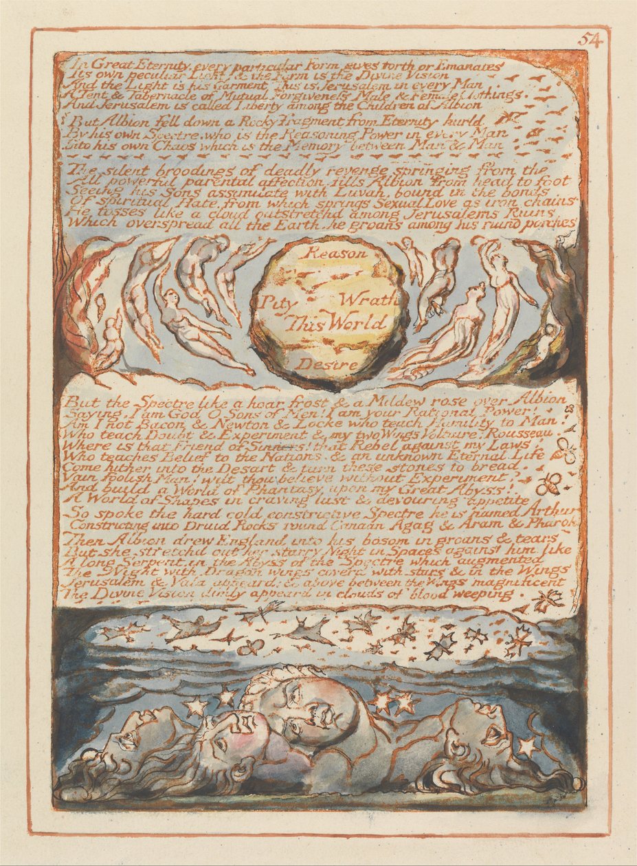 Jérusalem, Planche 54 - William Blake